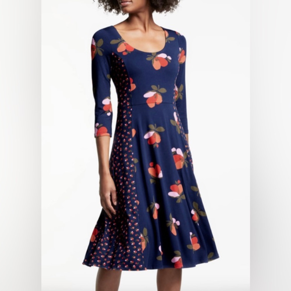 Boden Alannah Floral Jersey Dress Size 6 Long